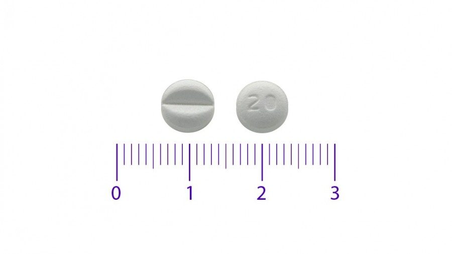 ATORVASTATINA VIATRIS 20 MG COMPRIMIDOS RECUBIERTOS CON PELICULA EFG, 28 comprimidos (PVC/Aclar) fotografía de la forma farmacéutica.