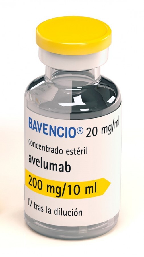 BAVENCIO 20 MG/ML CONCENTRADO PARA SOLUCION PARA PERFUSION, 1 vial 10 ml fotografía de la forma farmacéutica.