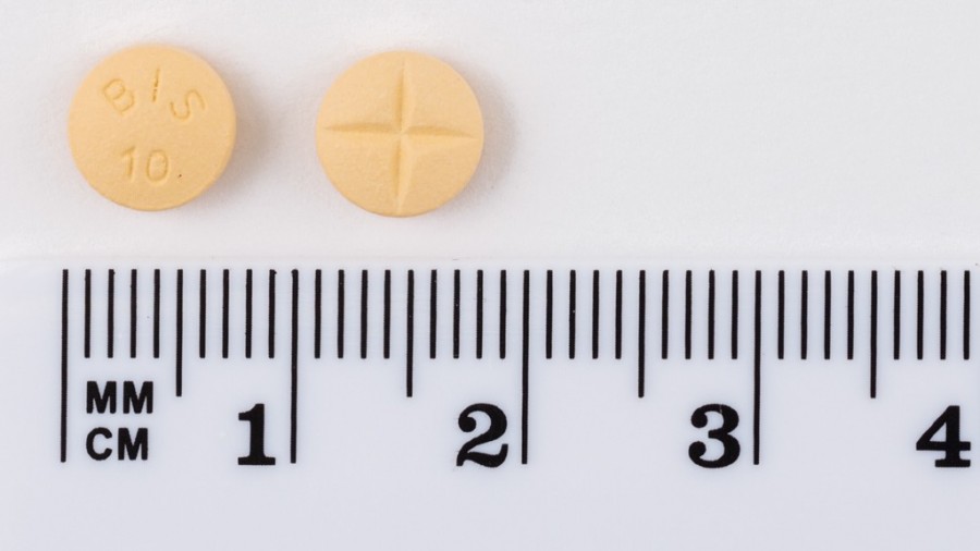 BISOPROLOL COR SANDOZ 10 mg COMPRIMIDOS RECUBIERTOS CON PELICULA EFG, 60 comprimidos fotografía de la forma farmacéutica.