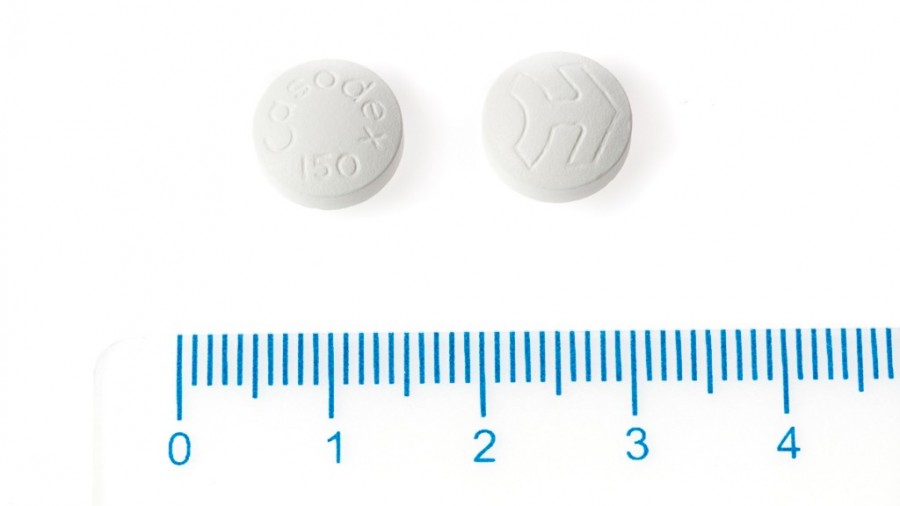 CASODEX 150 mg COMPRIMIDOS RECUBIERTOS CON PELICULA, 30 comprimidos fotografía de la forma farmacéutica.