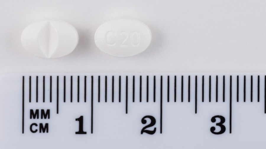 CITALOPRAM SANDOZ 20 mg COMPRIMIDOS RECUBIERTOS CON PELICULA EFG , 28 comprimidos fotografía de la forma farmacéutica.