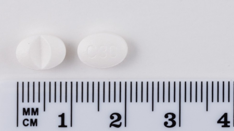 CITALOPRAM SANDOZ 30 mg COMPRIMIDOS RECUBIERTOS CON PELICULA EFG , 28 comprimidos fotografía de la forma farmacéutica.