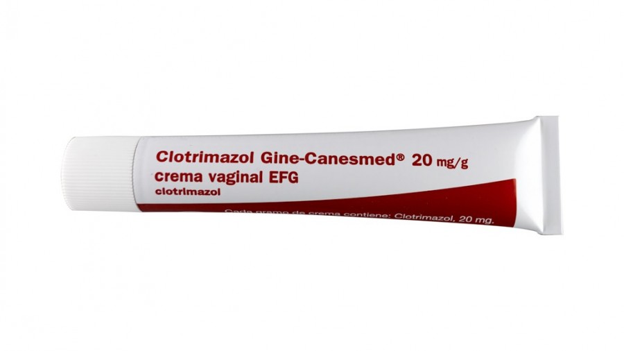 CLOTRIMAZOL GINE-CANESMED 20 MG/G CREMA VAGINAL EFG , 1 tubo de 20 g fotografía de la forma farmacéutica.