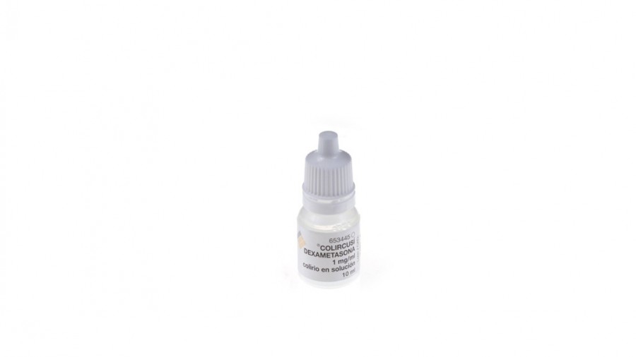 COLIRCUSI DEXAMETASONA 1 mg/ml colirio en solución , 1 frasco de 10 ml fotografía de la forma farmacéutica.