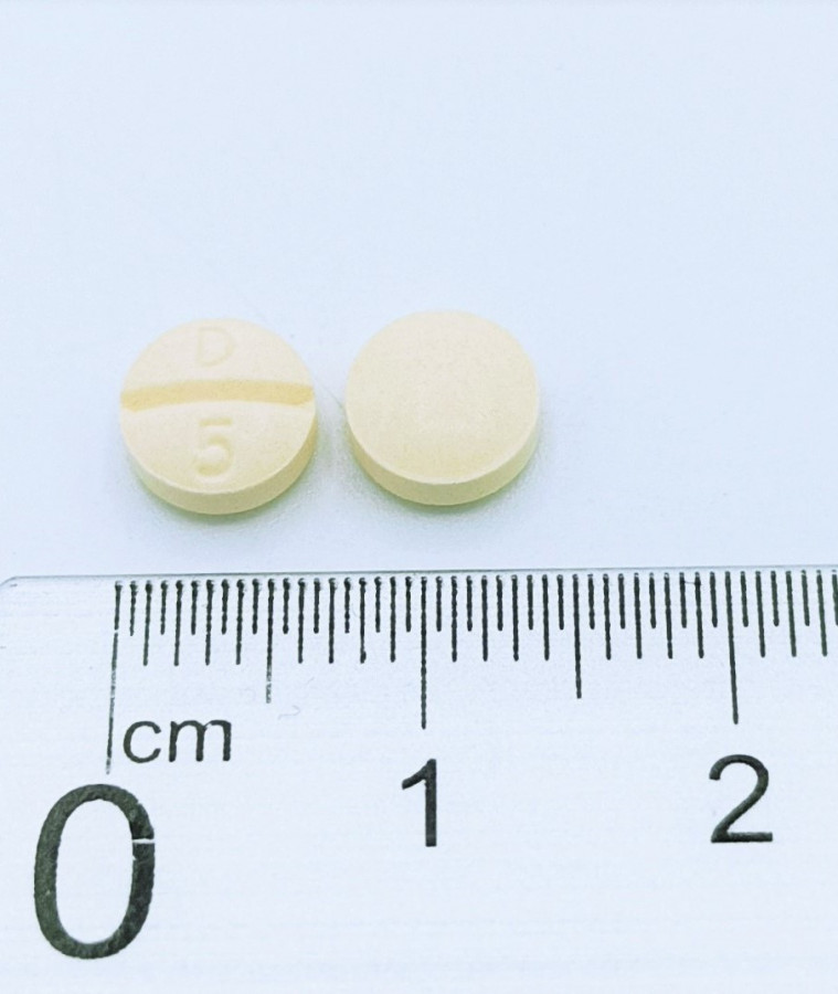 DIAZEPAM NORMOGEN 5 MG COMPRIMIDOS EFG, 30 comprimidos fotografía de la forma farmacéutica.