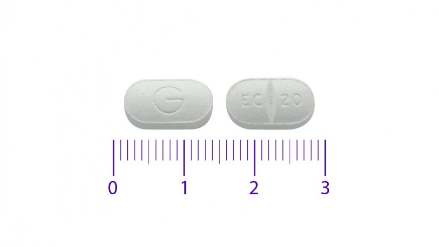 ESCITALOPRAM VIATRIS 20 MG COMPRIMIDOS RECUBIERTOS CON PELICULA EFG, 28 comprimidos fotografía de la forma farmacéutica.