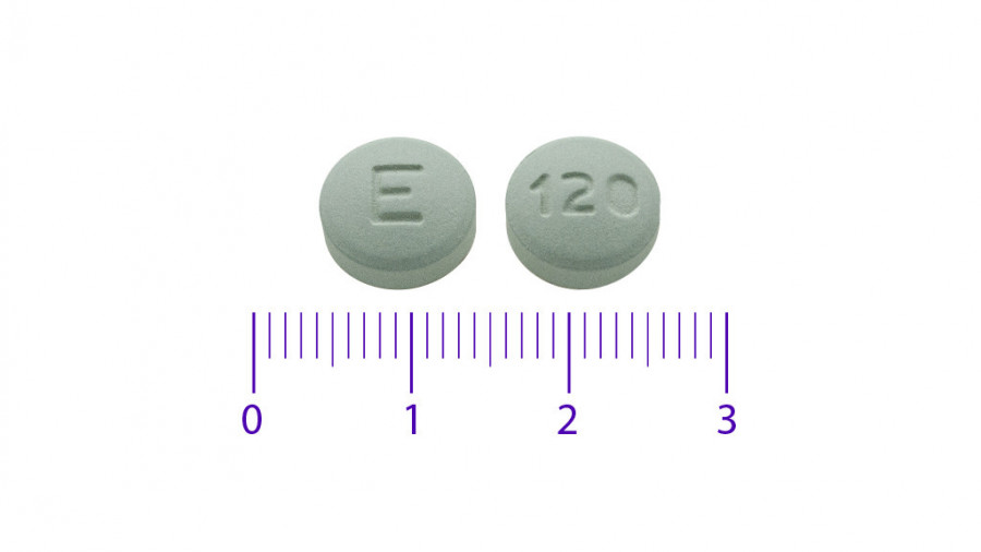 ETORICOXIB VIATRIS 120 MG COMPRIMIDOS RECUBIERTOS CON PELICULA EFG, 7 comprimidos (monodosis) fotografía de la forma farmacéutica.