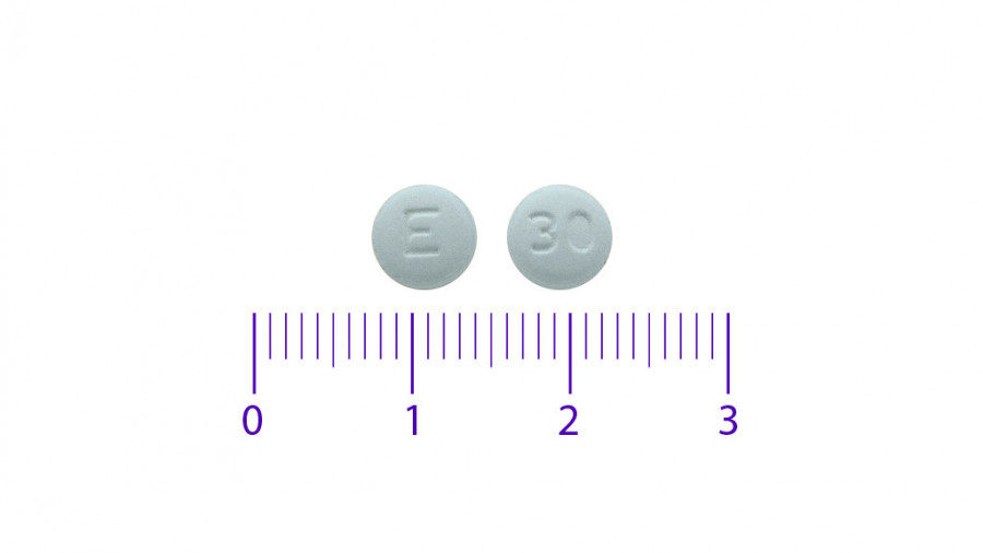 ETORICOXIB VIATRIS 30 MG COMPRIMIDOS RECUBIERTOS CON PELICULA EFG, 28 comprimidos (monododis) (Blister PVDC/PVC/Aluminio) fotografía de la forma farmacéutica.