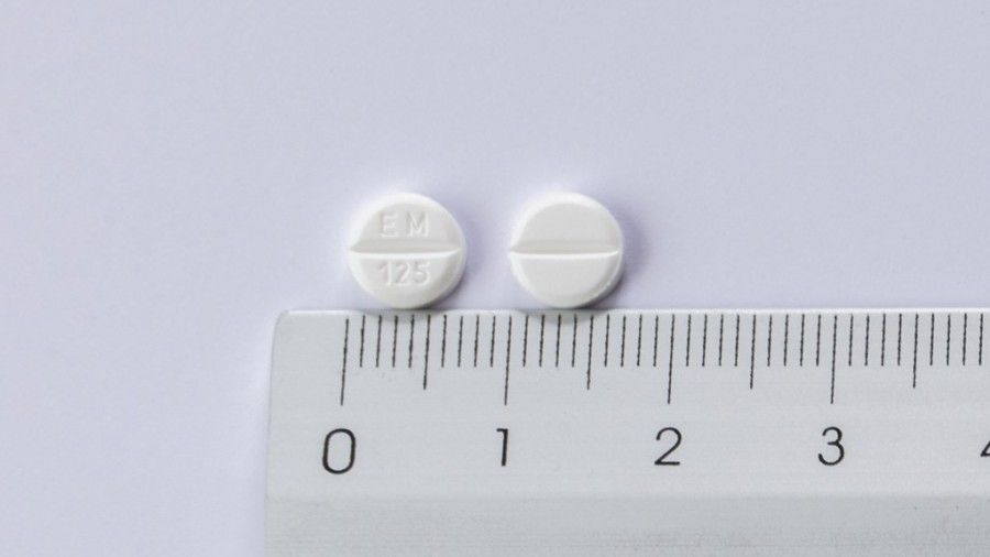 EUTIROX 125 microgramos COMPRIMIDOS , 100 comprimidos fotografía de la forma farmacéutica.