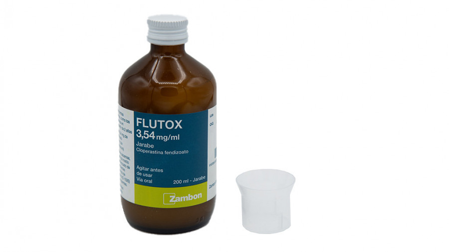 FLUTOX 3,54 mg/ml JARABE , 1 frasco de 120 ml fotografía de la forma farmacéutica.
