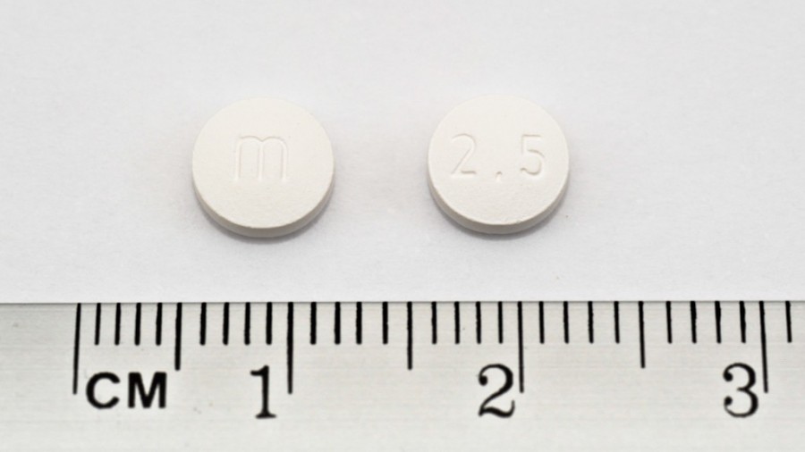 FORVEY 2,5 mg COMPRIMIDOS RECUBIERTOS CON PELICULA, 4 comprimidos fotografía de la forma farmacéutica.