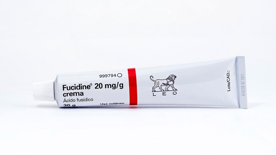 FUCIDINE 20 mg/g CREMA , 1 tubo de 15 g fotografía de la forma farmacéutica.