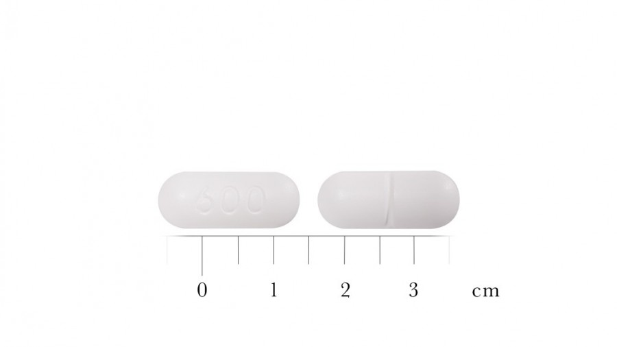 GEMFIBROZILO STADA 600 mg COMPRIMIDOS EFG, 60 comprimidos fotografía de la forma farmacéutica.