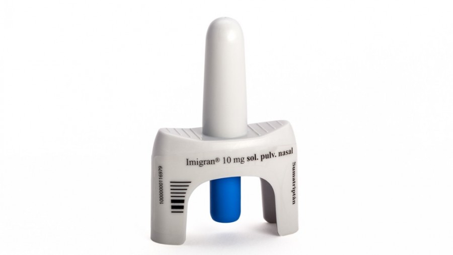 IMIGRAN 10 mg SOLUCION PARA PULVERIZACION NASAL. , 2 envases pulverizadores de 0,1 dosis fotografía de la forma farmacéutica.