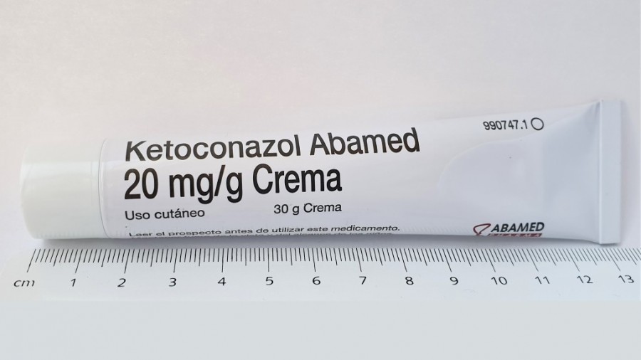 KETOCONAZOL ABAMED 20 mg/g CREMA , 1 tubo de 30 g fotografía de la forma farmacéutica.