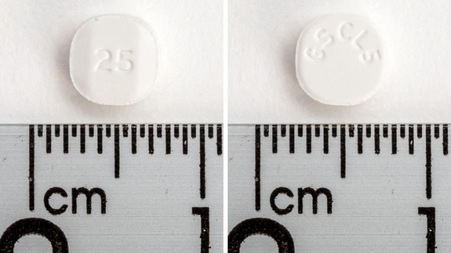 LAMICTAL 25 mg COMPRIMIDOS MASTICABLES/DISPERSABLES , 42 comprimidos fotografía de la forma farmacéutica.