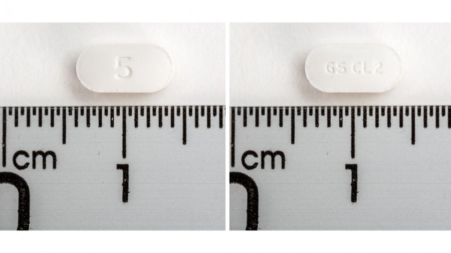 LAMICTAL 5 mg COMPRIMIDOS MASTICABLES/DISPERSABLES, 60 comprimidos fotografía de la forma farmacéutica.