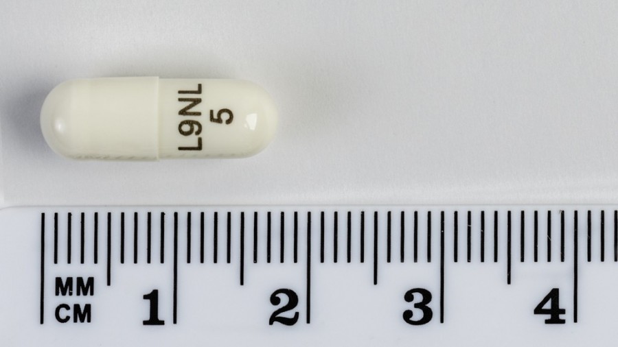 LENALIDOMIDA SANDOZ 5 MG CAPSULAS DURAS EFG, 21 cápsulas fotografía de la forma farmacéutica.