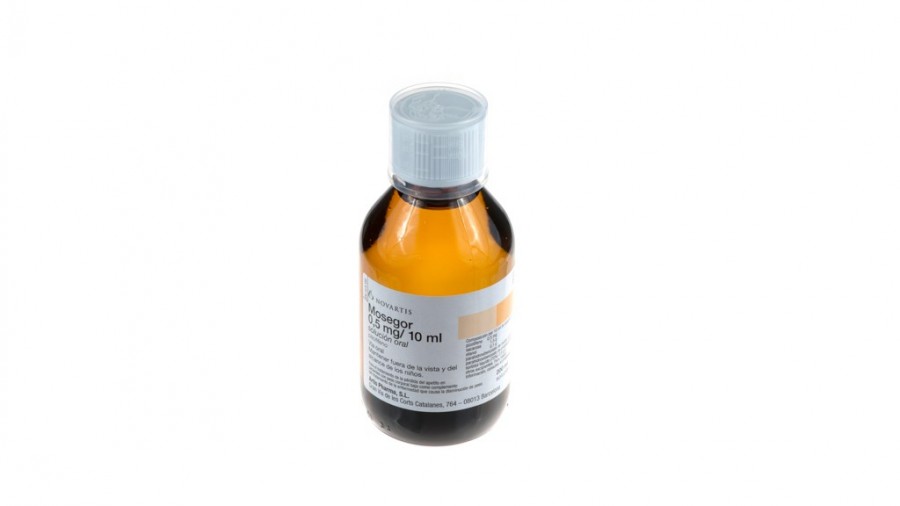 MOSEGOR 0,5 mg/10 ml SOLUCION ORAL, 1 frasco de 200 ml fotografía de la forma farmacéutica.