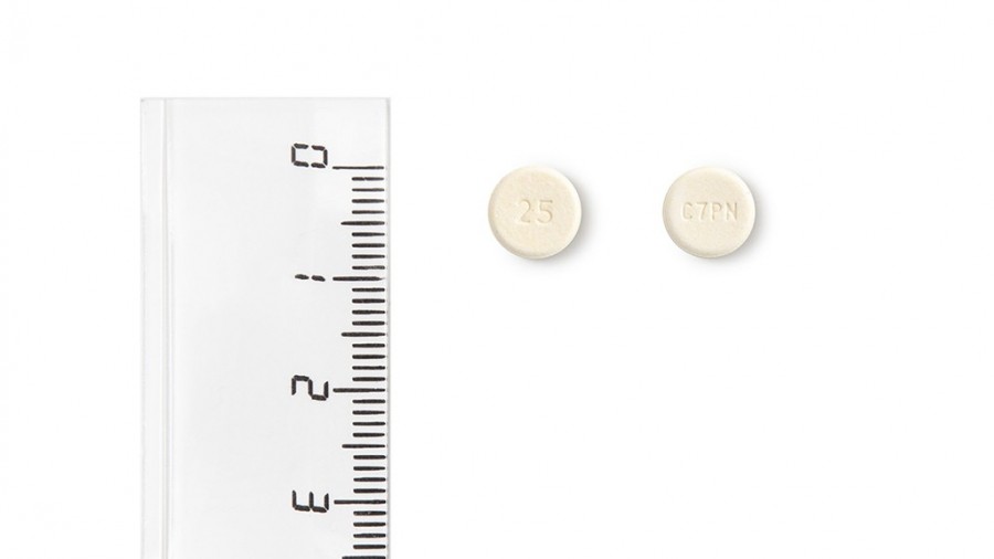 NEMEA 25 MG COMPRIMIDOS BUCODISPERSABLES EFG, 40 comprimidos fotografía de la forma farmacéutica.