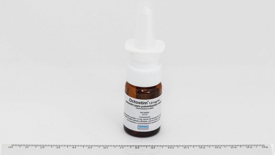 OCTOSTIM 1,5 mg/ml SOLUCIÓN PARA PULVERIZACIÓN NASAL, 1 frasco de 2,5 ml fotografía de la forma farmacéutica.