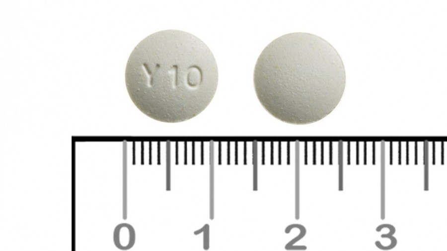 OLANZAPINA CINFA 10 mg COMPRIMIDOS EFG, 56 comprimidos fotografía de la forma farmacéutica.