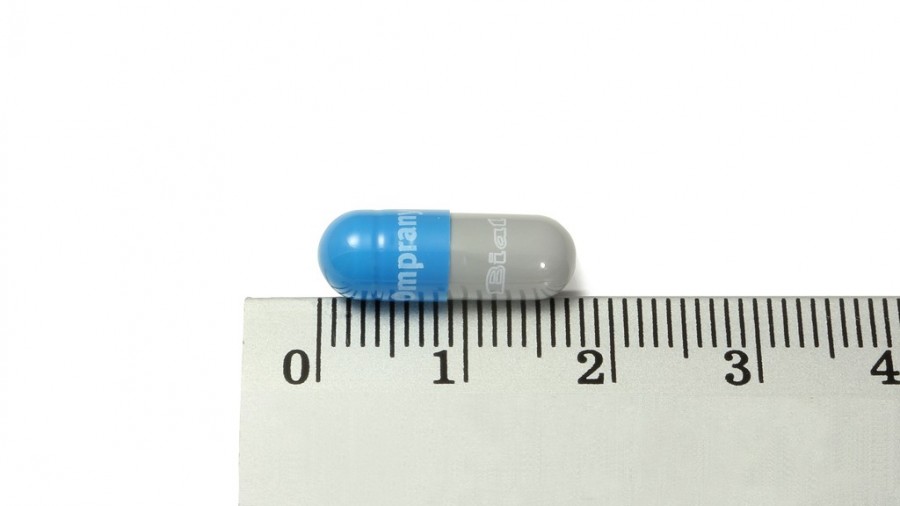 OMPRANYT 20 mg CAPSULAS DURAS GASTRORRESISTENTES, 14 cápsulas fotografía de la forma farmacéutica.