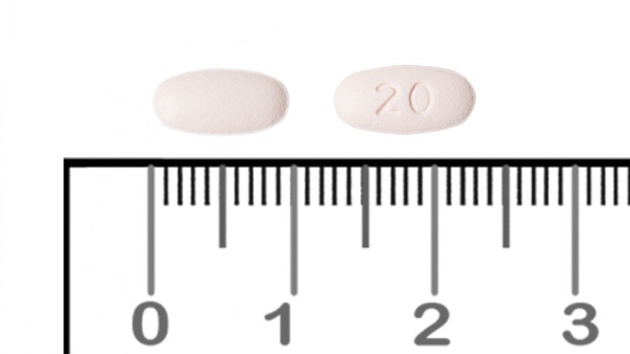 OXICODONA/NALOXONA CINFA 20 MG/10 MG COMPRIMIDOS DE LIBERACION PROLONGADA EFG, 56 comprimidos fotografía de la forma farmacéutica.