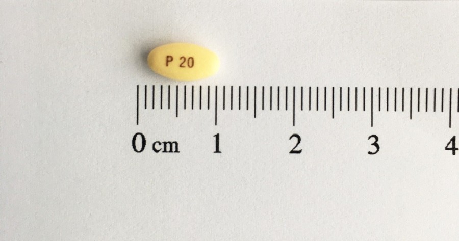 PANTECTA 20 mg COMPRIMIDOS GASTRORRESISTENTES, 500 comprimidos fotografía de la forma farmacéutica.