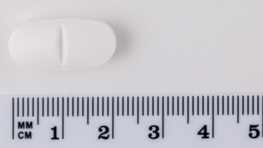 PARACETAMOL SANDOZ 1 g COMPRIMIDOS EFG, 40 comprimidos fotografía de la forma farmacéutica.