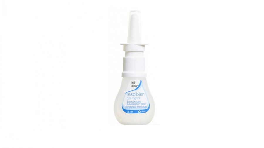 RESPIBIEN 0,5 mg/ml solución para pulverización nasal , 1 envase pulverizador de 15 ml fotografía de la forma farmacéutica.