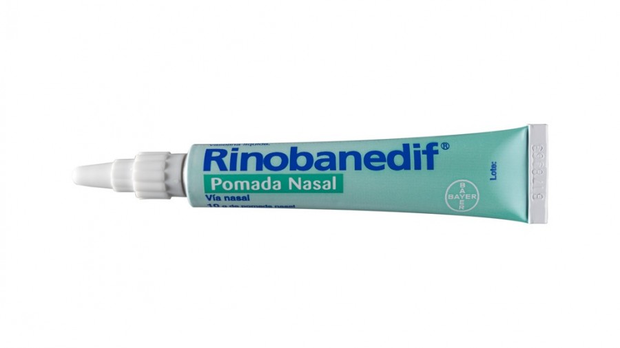 RINOBANEDIF POMADA NASAL , 1 tubo de 10 g fotografía de la forma farmacéutica.