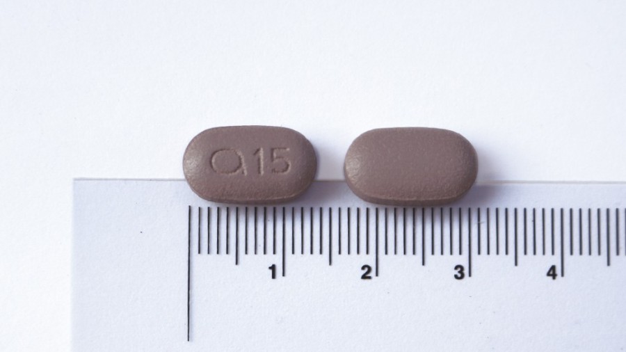 RINVOQ 15 MG COMPRIMIDOS DE LIBERACION PROLONGADA, 28 comprimidos fotografía de la forma farmacéutica.