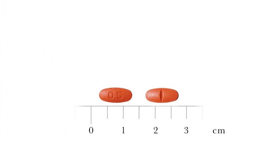 RISPERIDONA STADA 0,5 mg COMPRIMIDOS RECUBIERTOS CON PELICULA, 28 comprimidos fotografía de la forma farmacéutica.