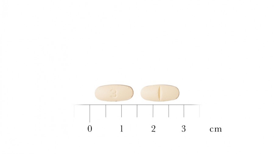 RISPERIDONA STADA 3 mg COMPRIMIDOS RECUBIERTOS CON PELICULA EFG, 60 comprimidos fotografía de la forma farmacéutica.