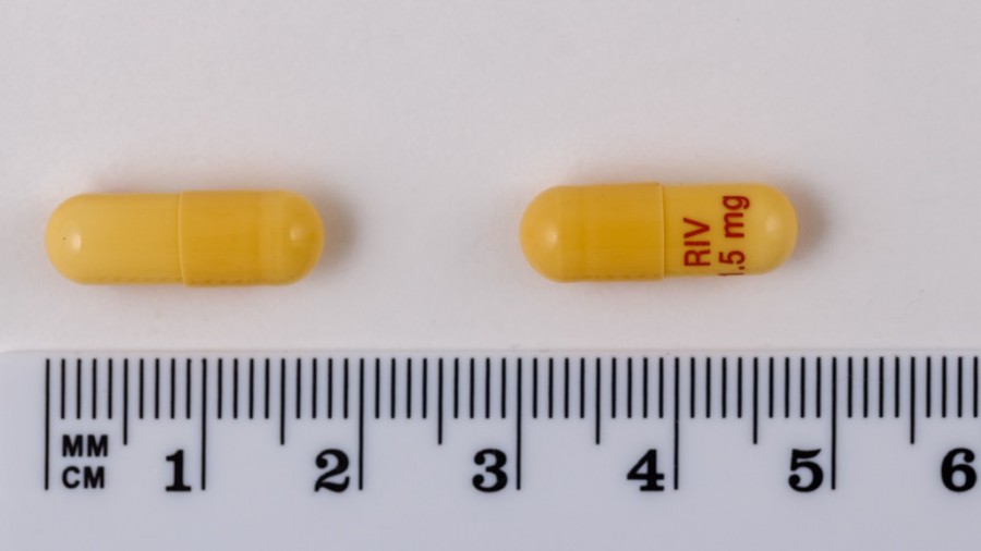 RIVASTIGMINA SANDOZ 1,5 mg CAPSULAS DURAS EFG, 112 cápsulas fotografía de la forma farmacéutica.