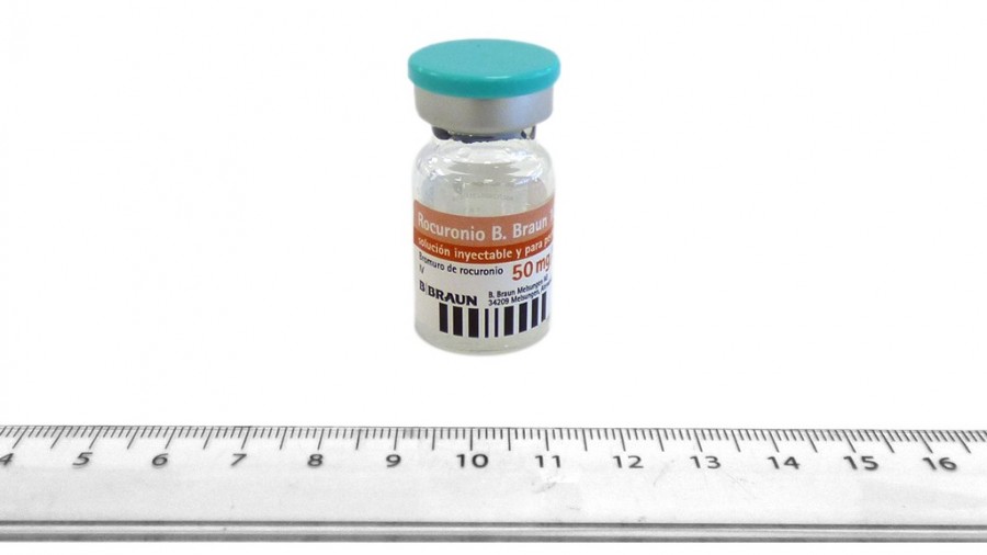 ROCURONIO B. BRAUN 10 mg/ml SOLUCION INYECTABLE Y PARA PERFUSION EFG , 10 viales de 2,5 ml fotografía de la forma farmacéutica.