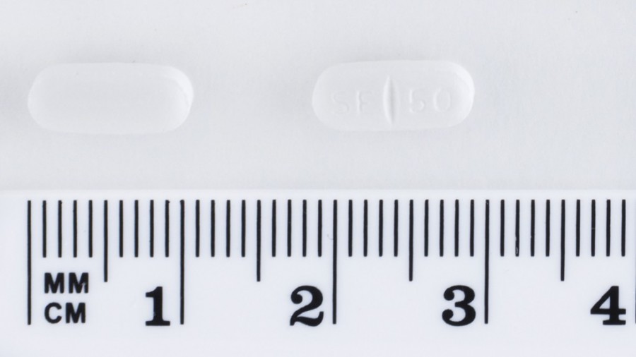 SERTRALINA SANDOZ FARMACÉUTICA 50 mg COMPRIMIDOS RECUBIERTOS CON PELICULA EFG , 30 comprimidos fotografía de la forma farmacéutica.