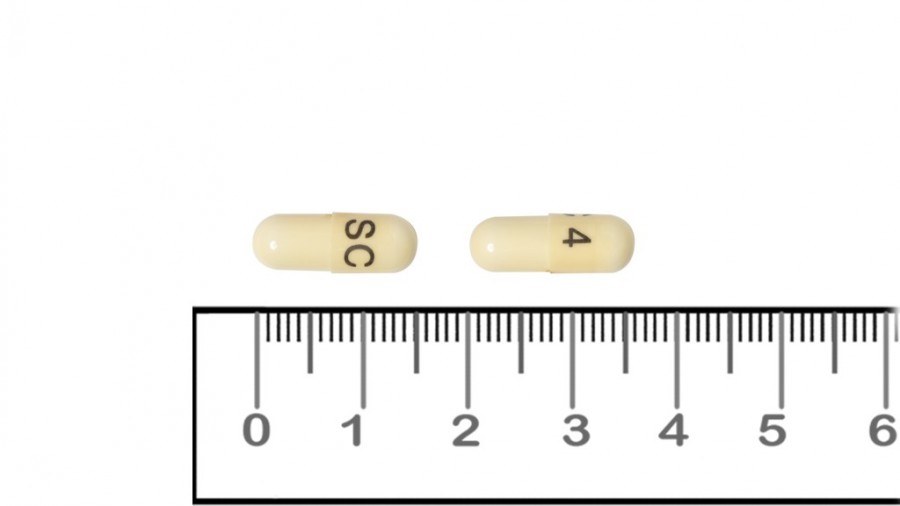 SILODOSINA CINFA 4 MG CAPSULAS DURAS EFG, 30 cápsulas fotografía de la forma farmacéutica.
