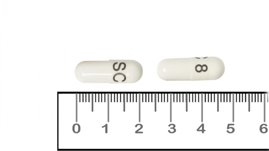 SILODOSINA CINFA 8 MG CAPSULAS DURAS EFG, 30 cápsulas fotografía de la forma farmacéutica.