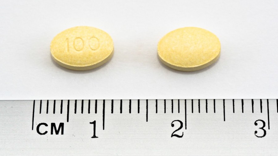 SPEDRA 100 mg comprimidos 2 COMPRIMIDOS fotografía de la forma farmacéutica.