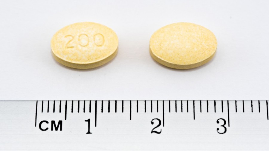 SPEDRA 200 mg comprimidos 4 COMPRIMIDOS fotografía de la forma farmacéutica.