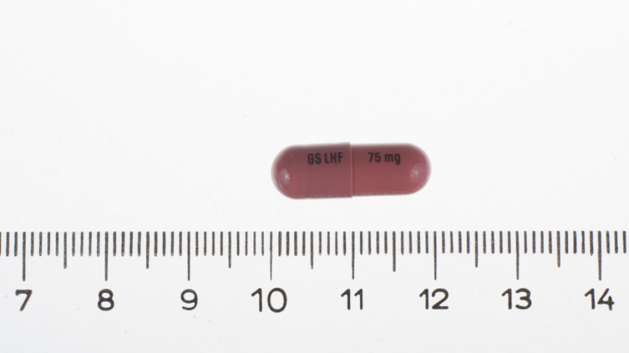 TAFINLAR 75 mg capsulas duras , 28 cápsulas fotografía de la forma farmacéutica.