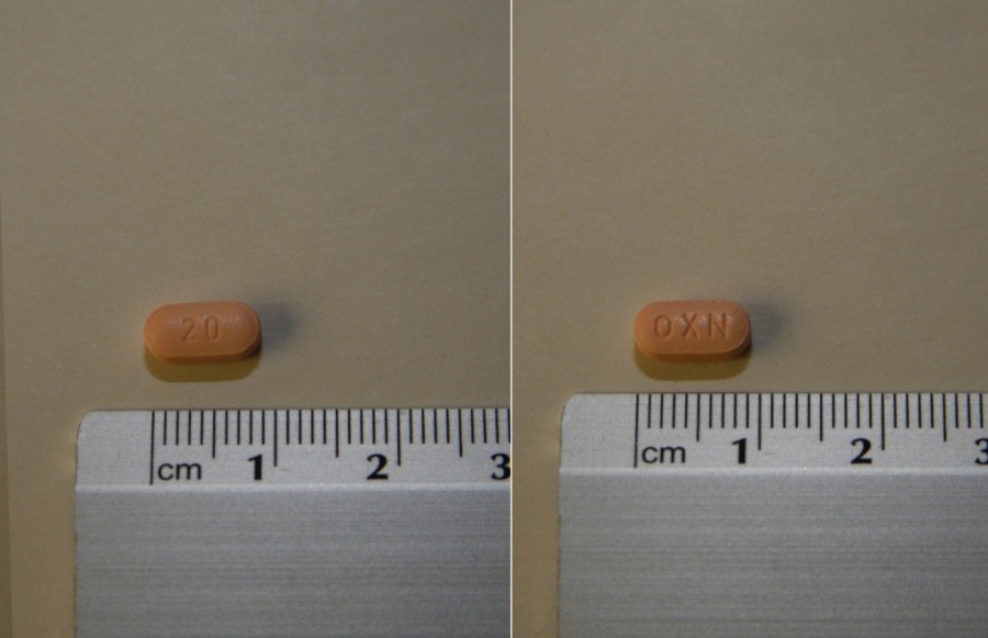 TARGIN 20 mg/10 mg COMPRIMIDOS DE LIBERACION PROLONGADA , 56 comprimidos fotografía de la forma farmacéutica.
