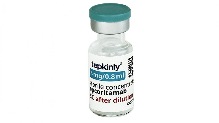 TEPKINLY 4 MG/0,8 ML CONCENTRADO PARA SOLUCION INYECTABLE, 1 vial de 0,8 ml fotografía de la forma farmacéutica.