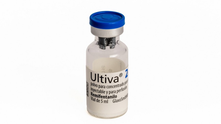 ULTIVA 2 mg  POLVO PARA CONCENTRADO PARA SOLUCION INYECTABLE Y PARA PERFUSION , 5 viales fotografía de la forma farmacéutica.