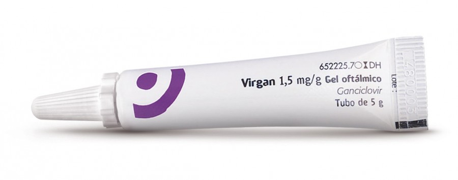 VIRGAN 1,5 mg/g GEL OFTALMICO , 1 tubo de 5 g fotografía de la forma farmacéutica.