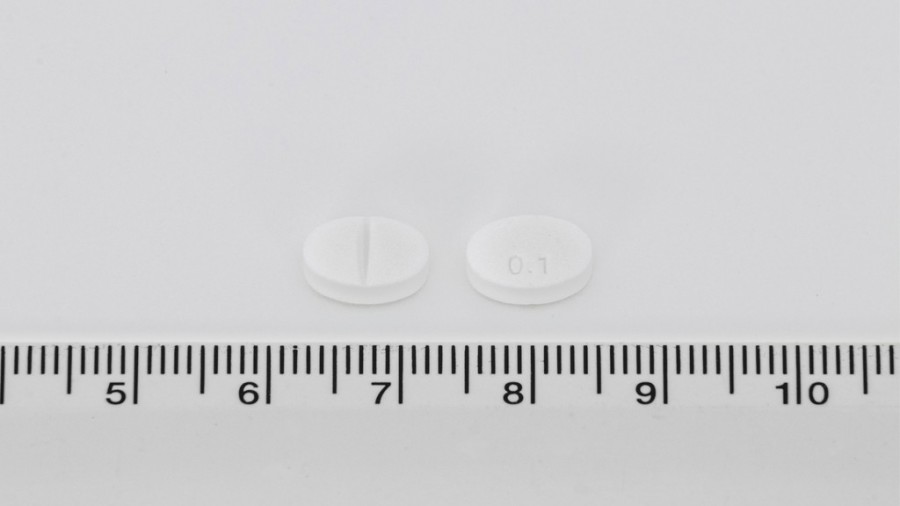 WETIRIN 0,1 mg COMPRIMIDOS, 100 comprimidos fotografía de la forma farmacéutica.