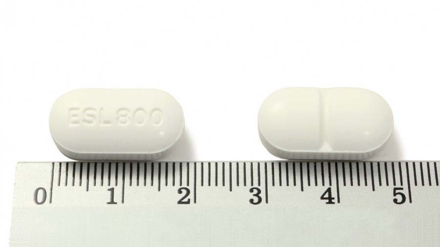 ZEBINIX 800 MG COMPRIMIDOS, 30 comprimidos fotografía de la forma farmacéutica.