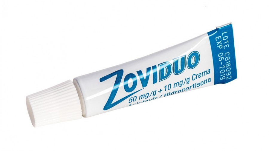 ZOVIDUO 50 mg/g + 10 mg/g CREMA , 1 tubo de 2 g fotografía de la forma farmacéutica.